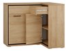 Commode d'angle Etrmoni 106 (Clair bois + Chêne)