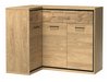 Commode d'angle Etrmoni 121 (Clair bois + Chêne)