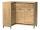 Commode d'angle Etrmoni 121 (Clair bois + Chêne)