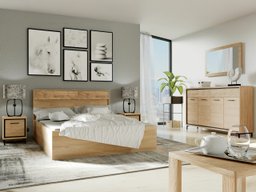 Ensemble de chambre Etrmoni 122 (Clair bois + Chêne)