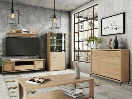 Ensemble de salon Etrmoni 118 (Clair bois)