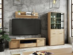 Ensemble de salon Etrmoni 119 (Clair bois + Chêne)