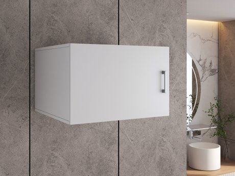 Armoire de salle de bain murale Novdele 104 (Blanc)