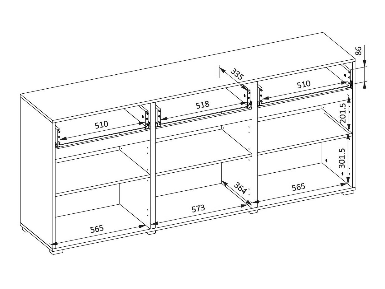 Commode Alfere 103 (Vert)
