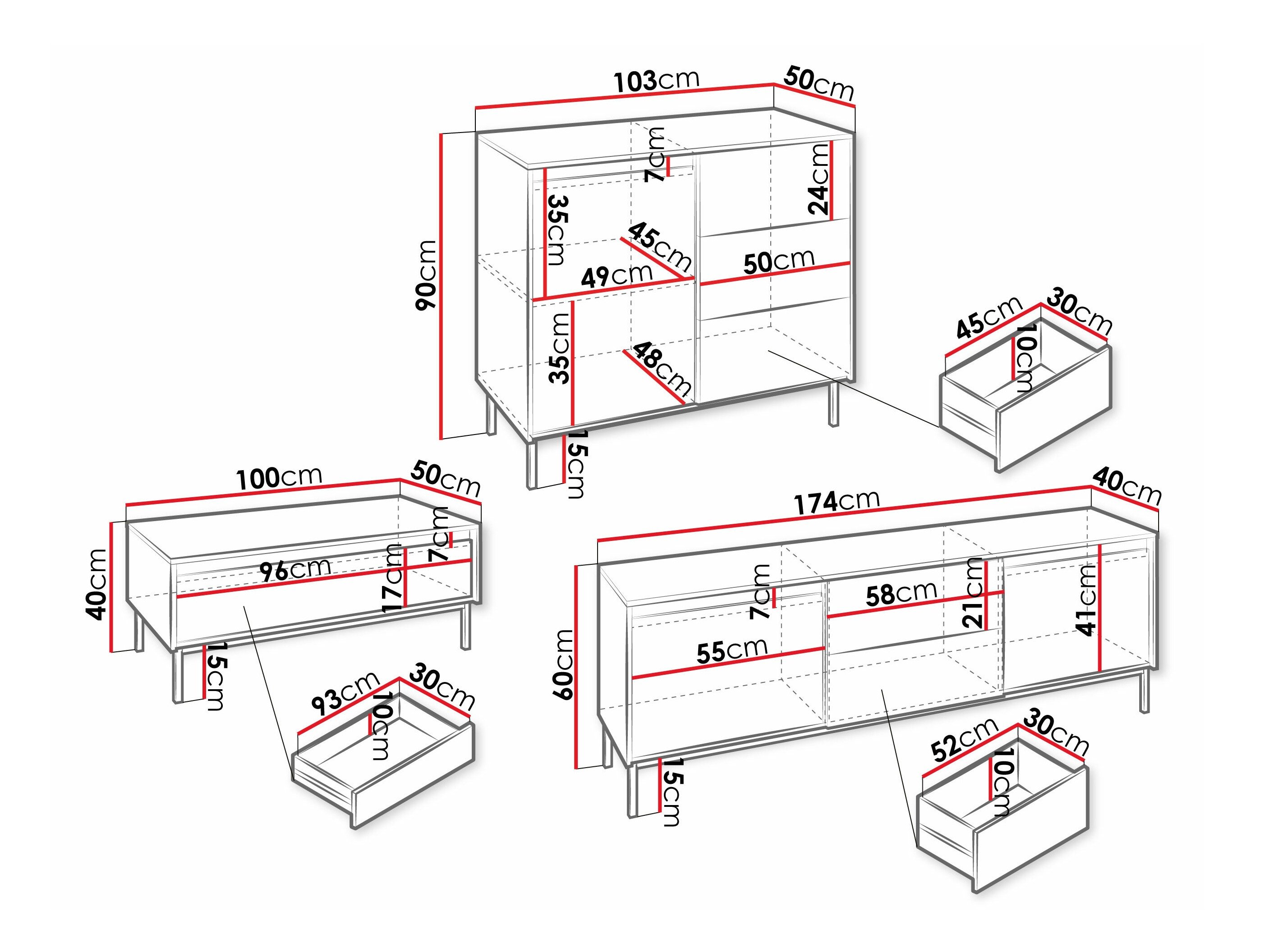Ensemble de salon Comfivo Delruva II (Cachemire)