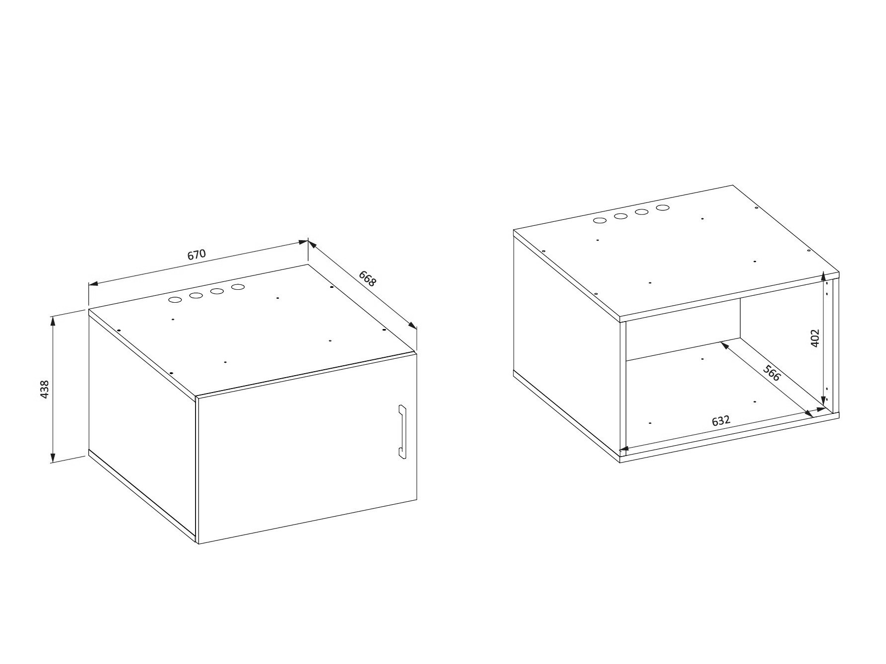 Armoire de salle de bain murale Novdele 104 (Blanc)