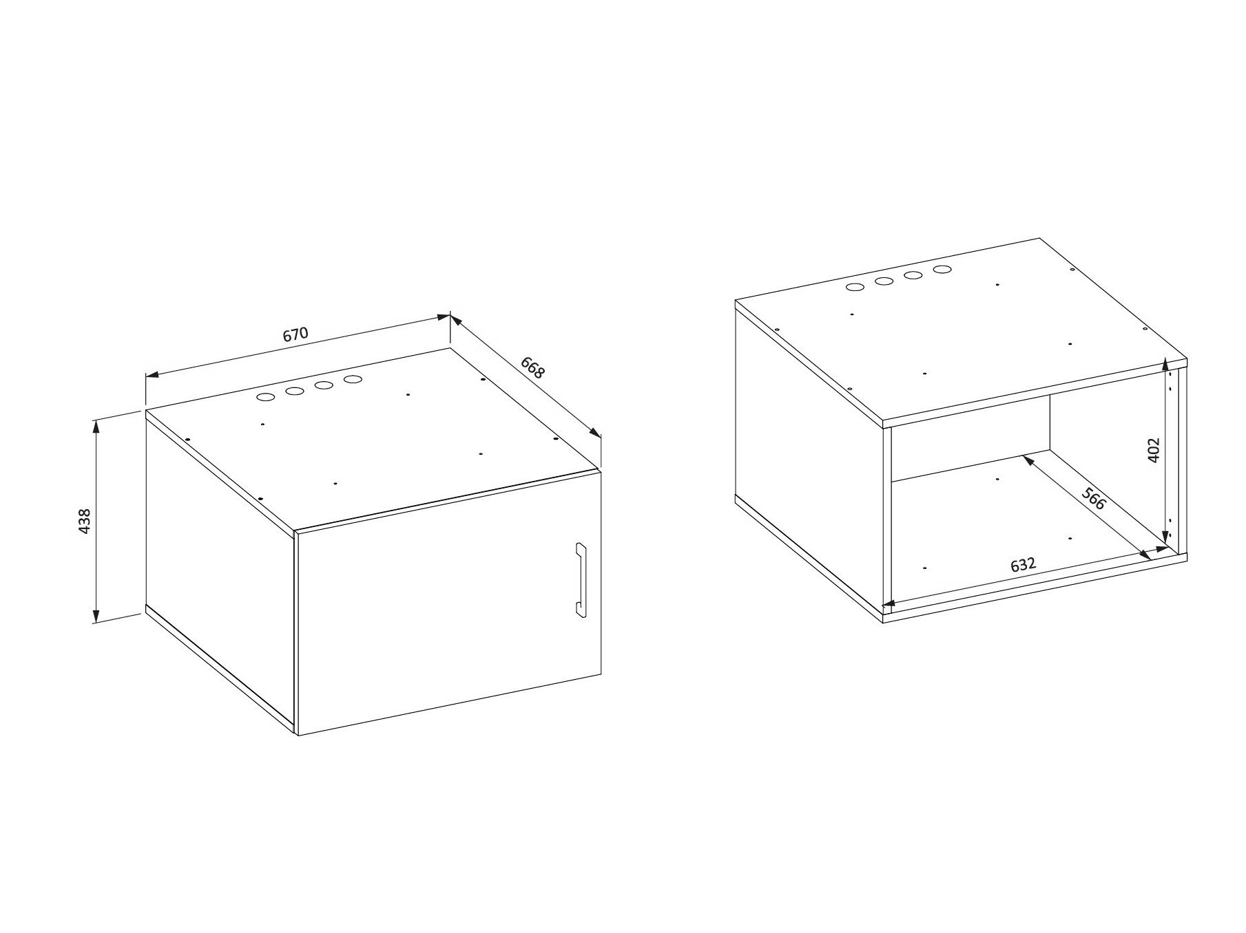 Armoire de salle de bain murale Novdele 104 (Noyer)