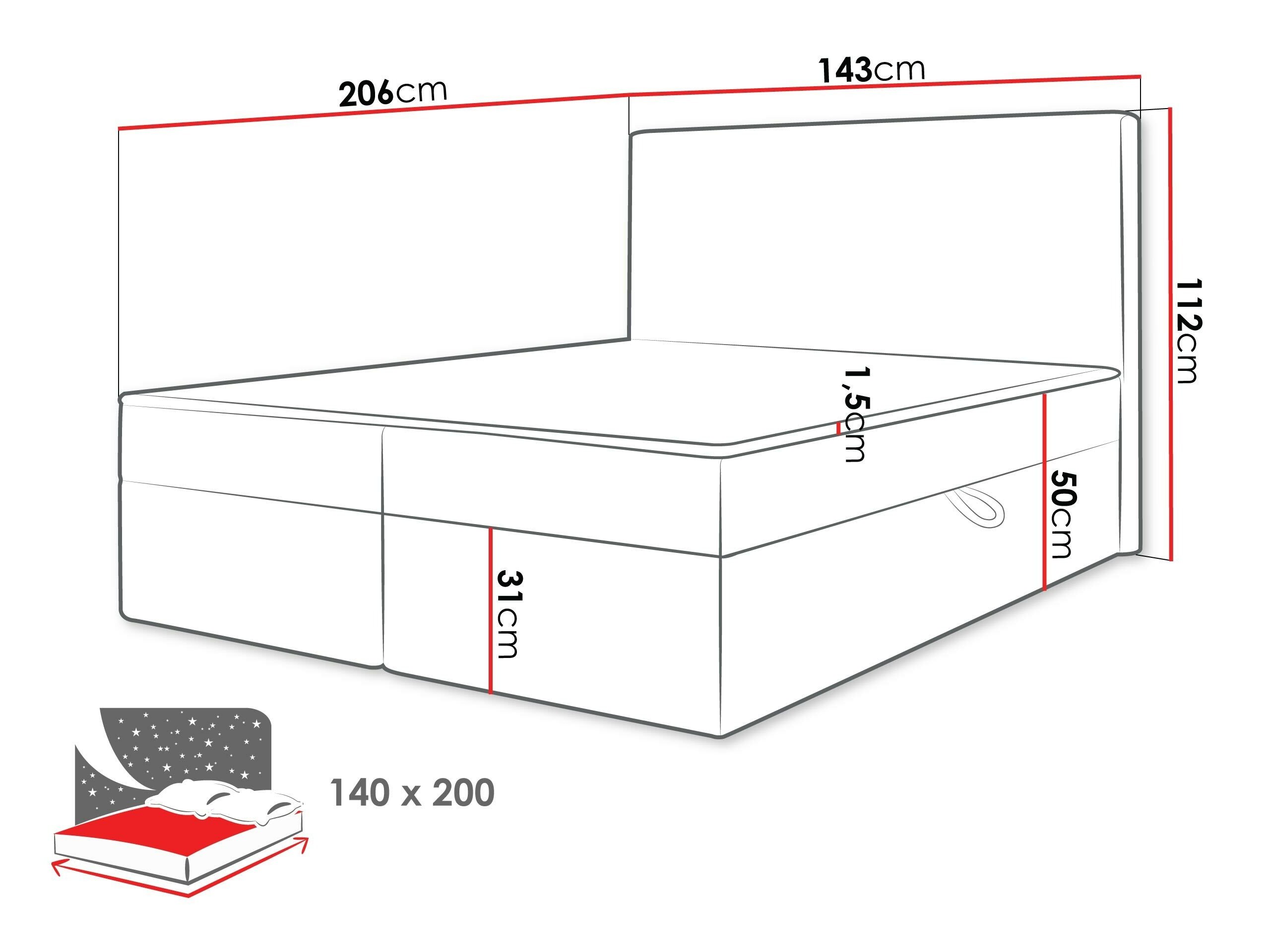 Lit continental Comfivo 502 (Ambience 04)