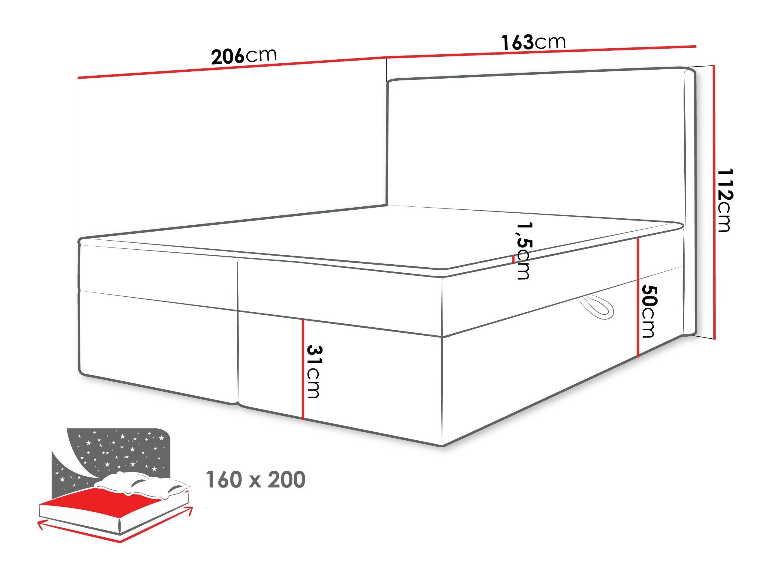 Lit continental Comfivo 502 (Ambience 15)