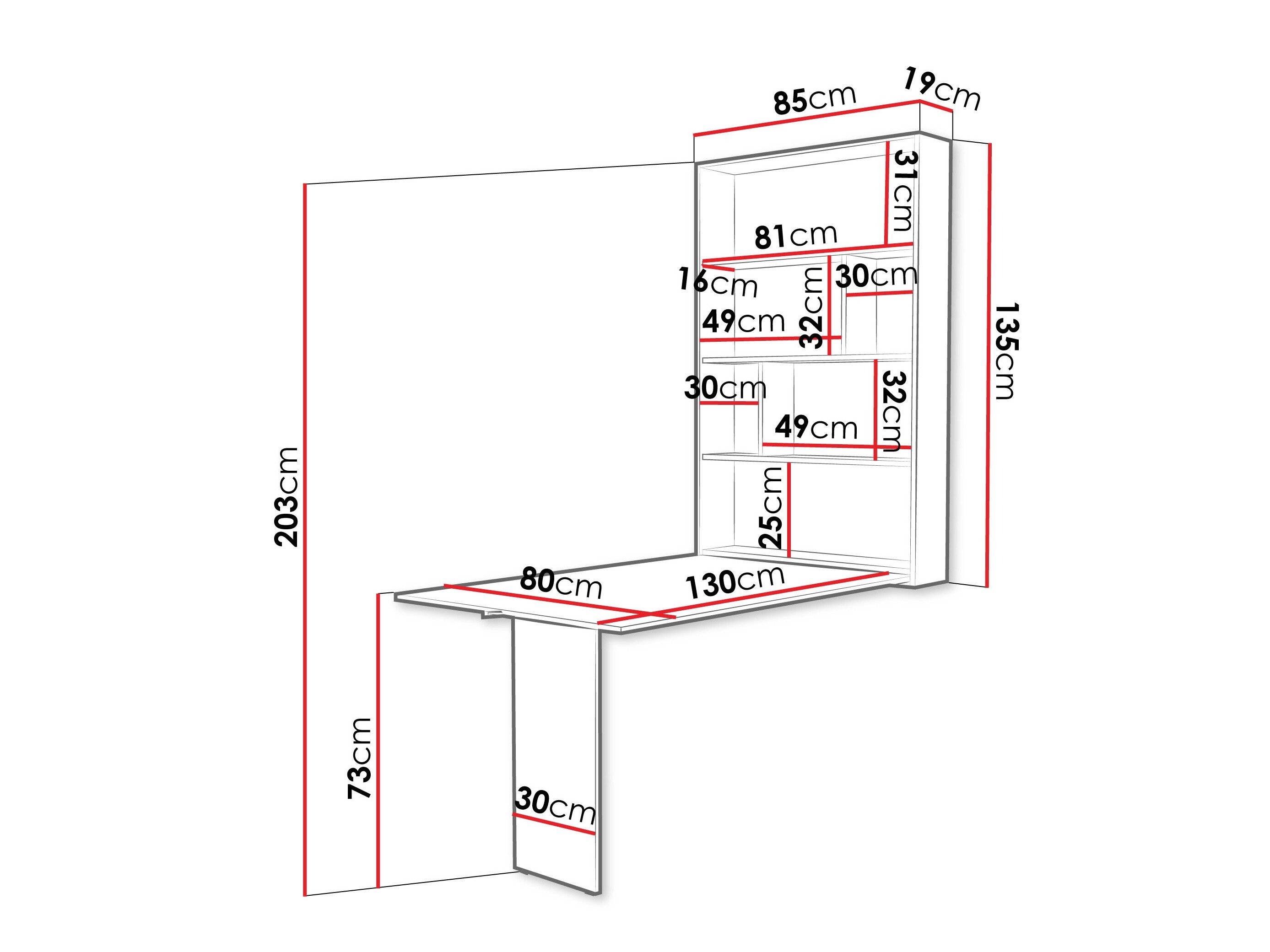 Table pliante Hartford 428 (Chêne)