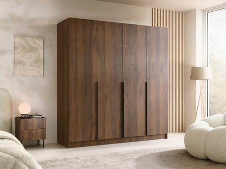 Armoire Closico 192 (Noyer + Noir)