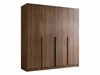 Armoire Closico Navor I (Noyer + Noir)