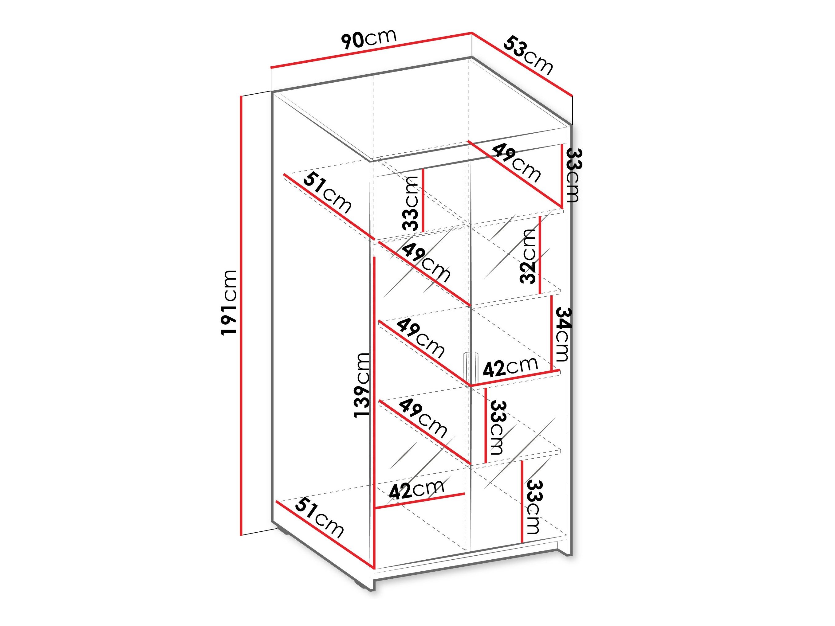 Armoire Novduni 114 (Beige)