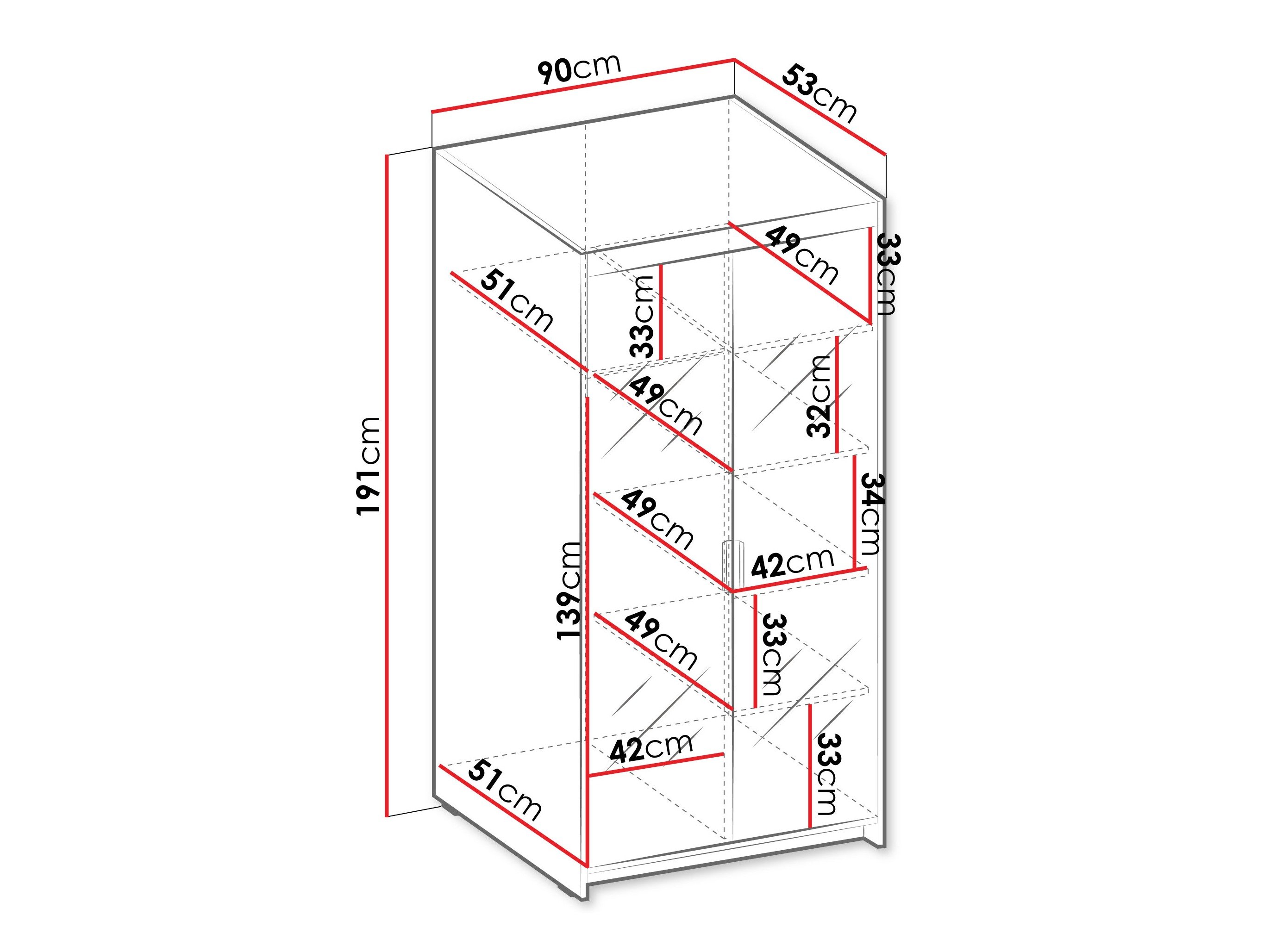 Armoire Novduni 114 (Chêne)