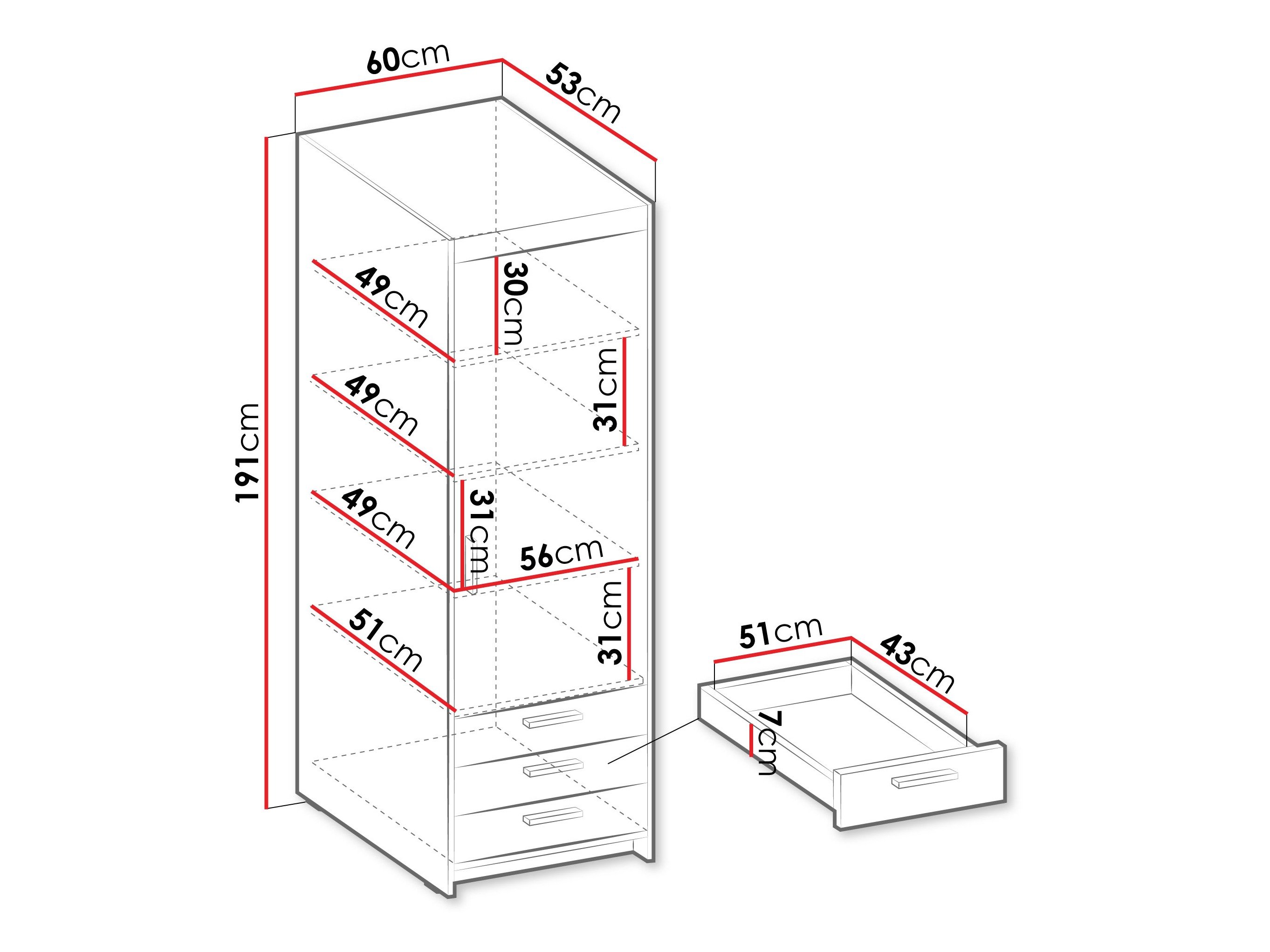 Étagère Novduni 110 (Chêne)