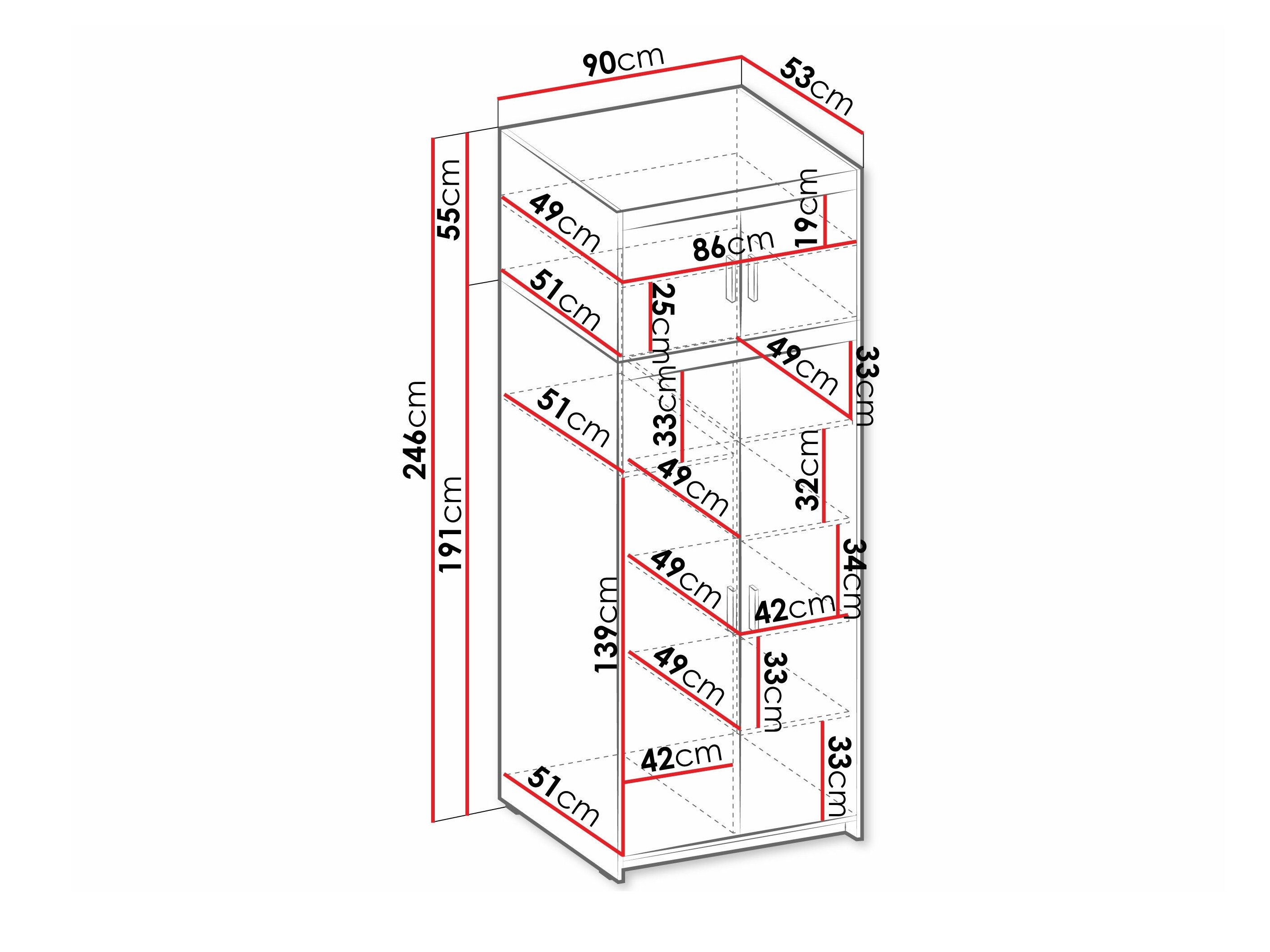 Armoire Novduni 103 (Blanc)