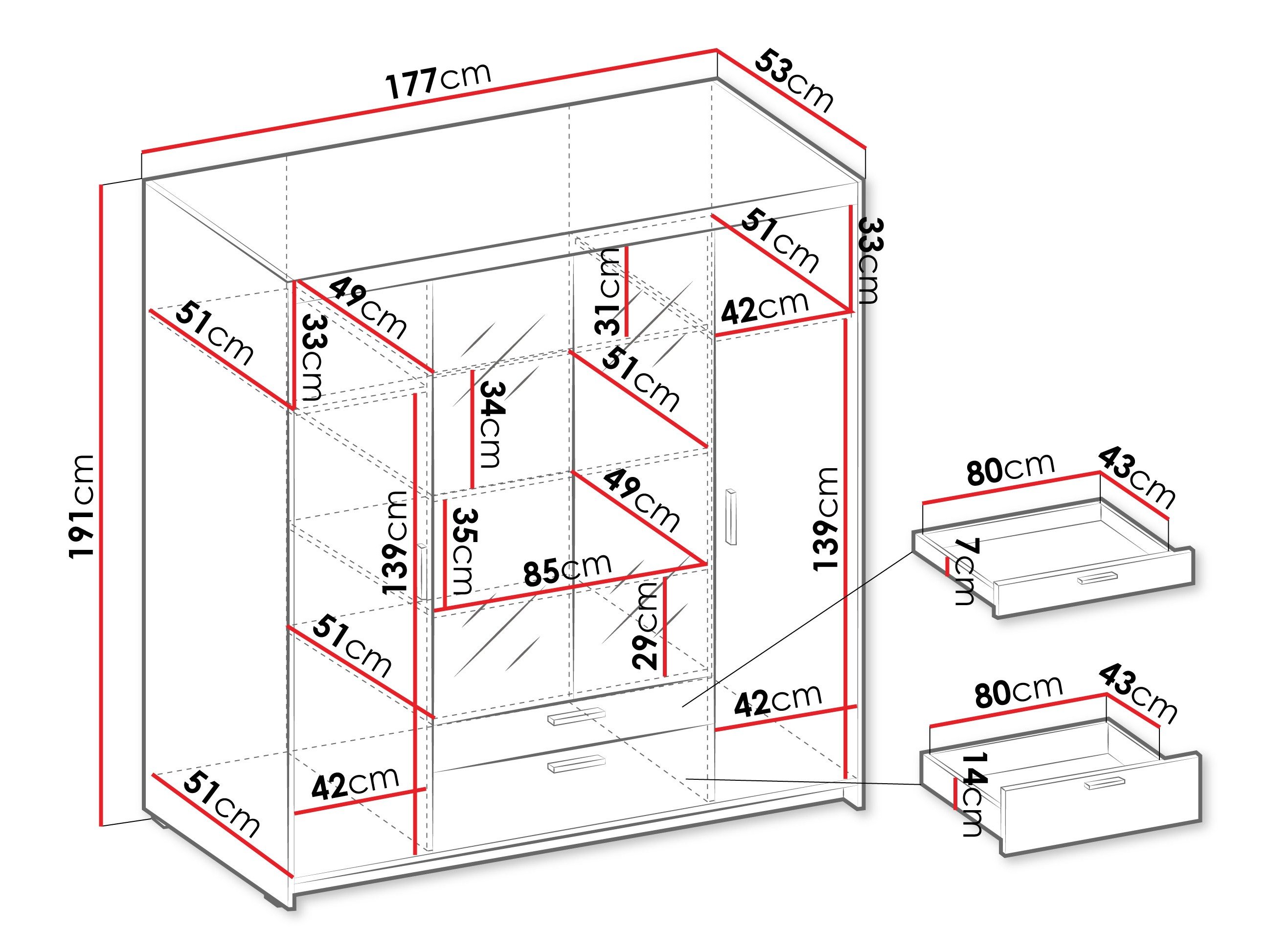 Armoire Novduni 108 (Beige)