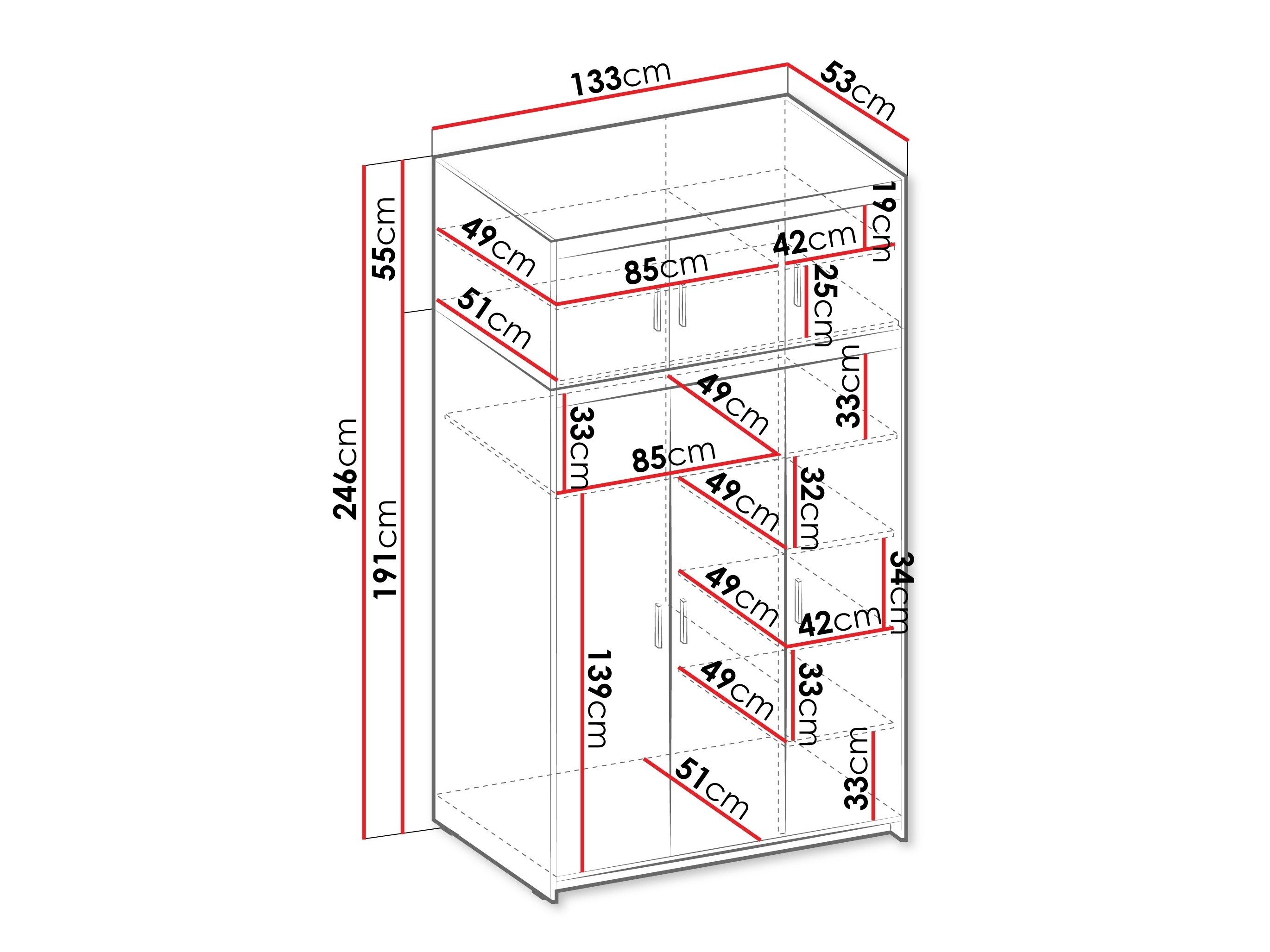 Armoire Novduni 104 (Beige)