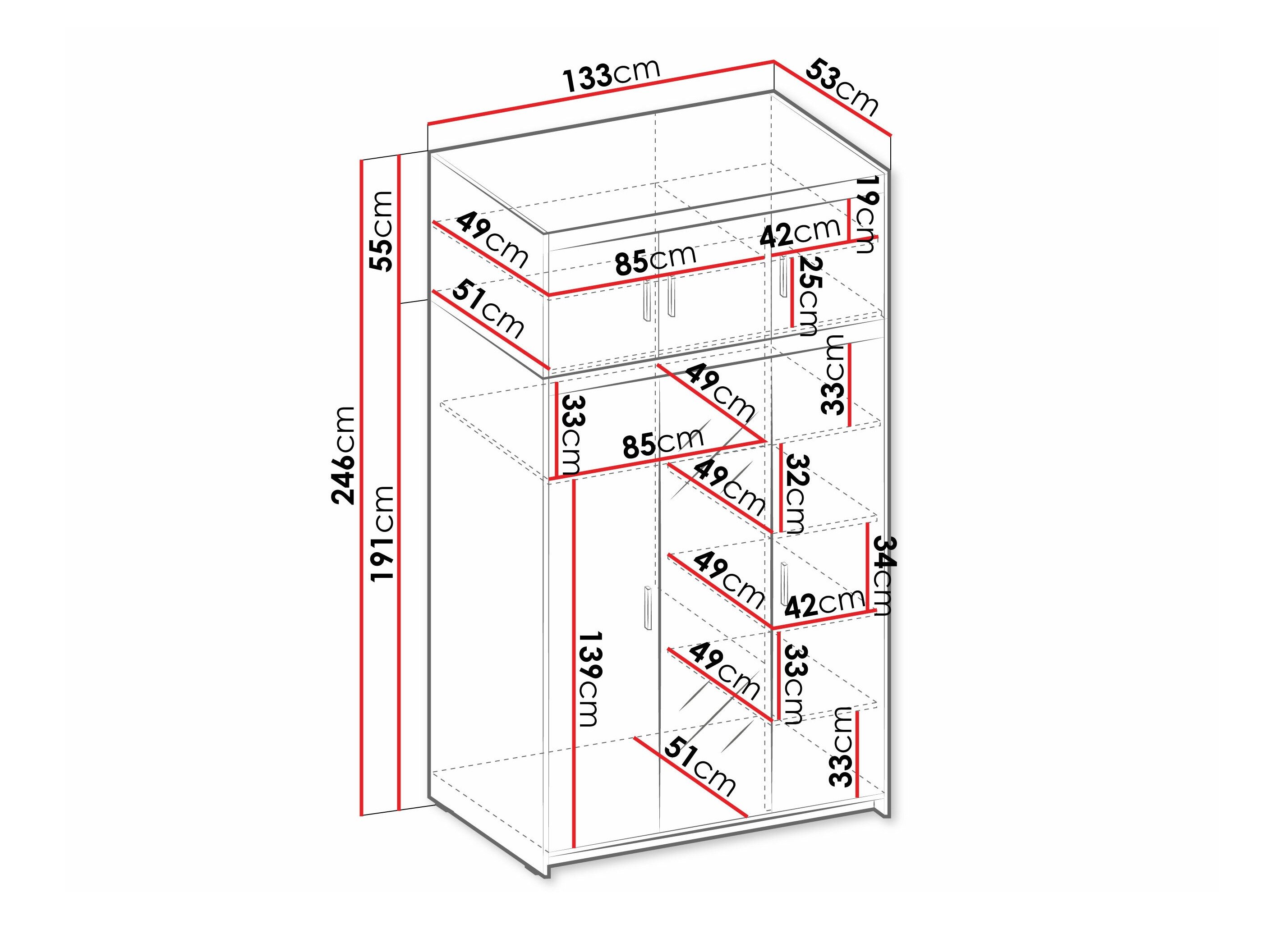 Armoire Novduni 105 (Chêne de Lefkas)