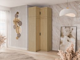 Armoire d'angle Novduni 121 (Chêne)