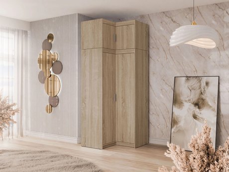 Armoire d'angle Novduni 121 (Sonoma chêne)