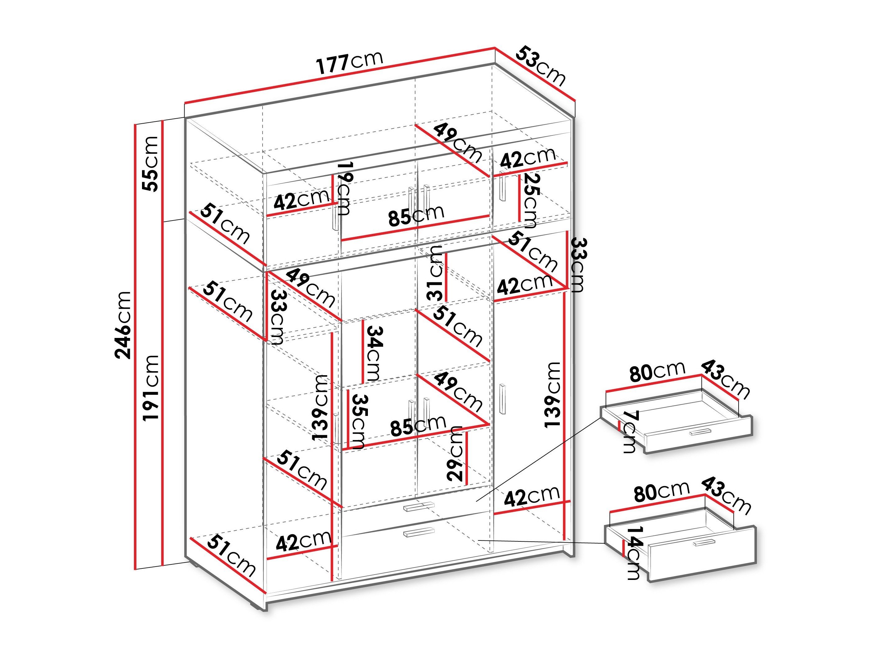 Armoire Novduni 106 (Beige)