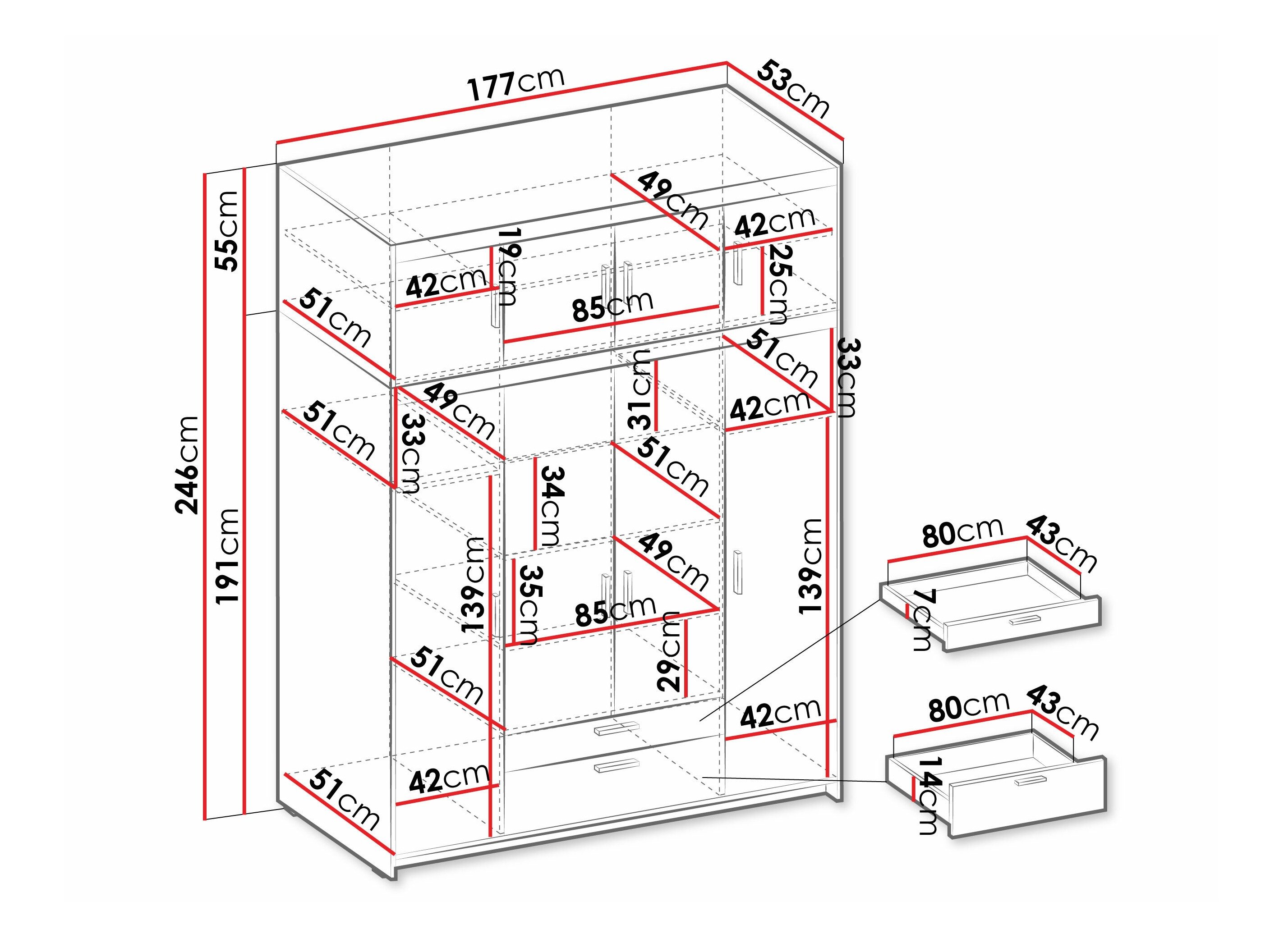 Armoire Novduni 106 (Chêne de Lefkas)