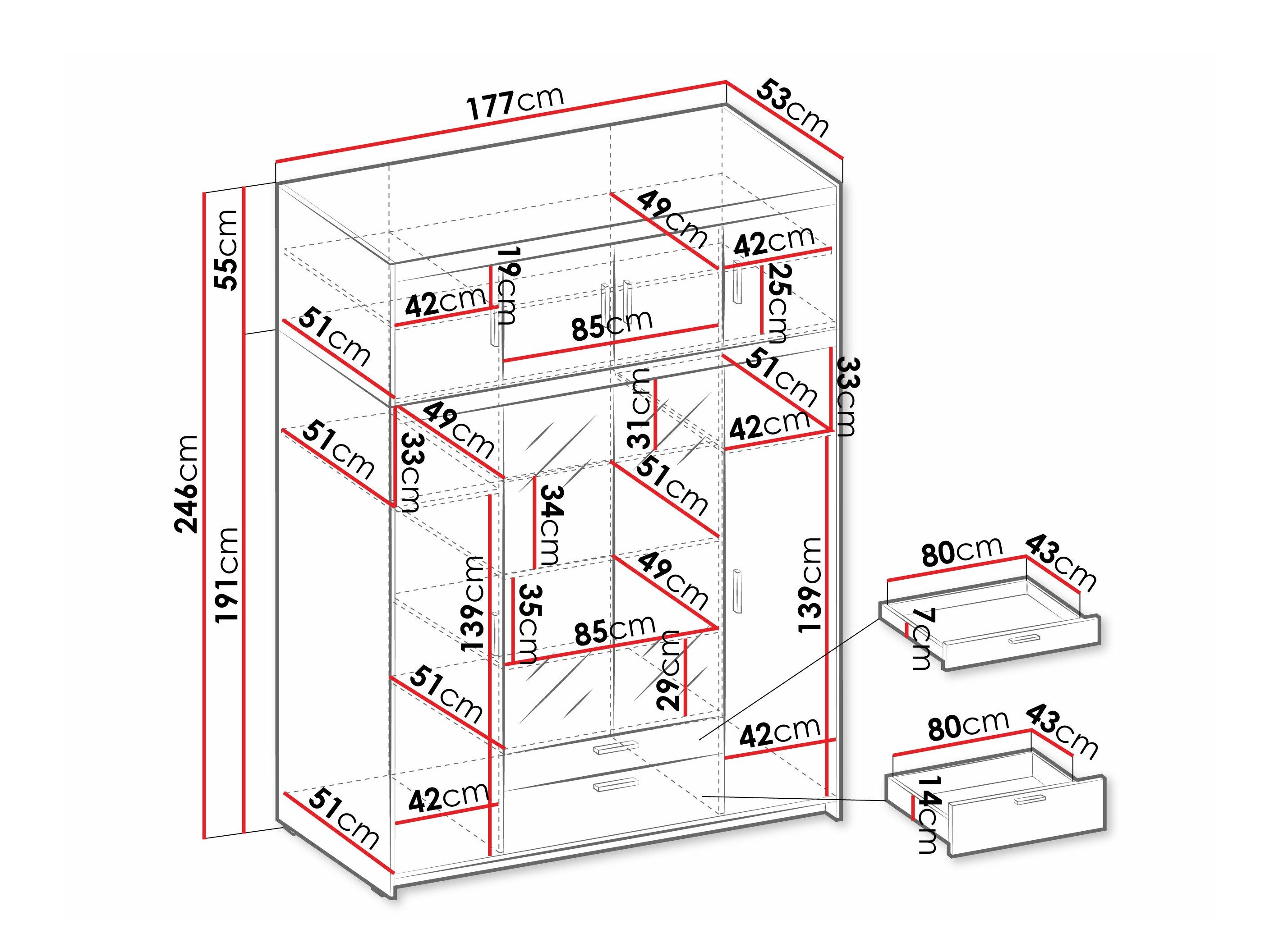 Armoire Novduni 109 (Sonoma chêne)