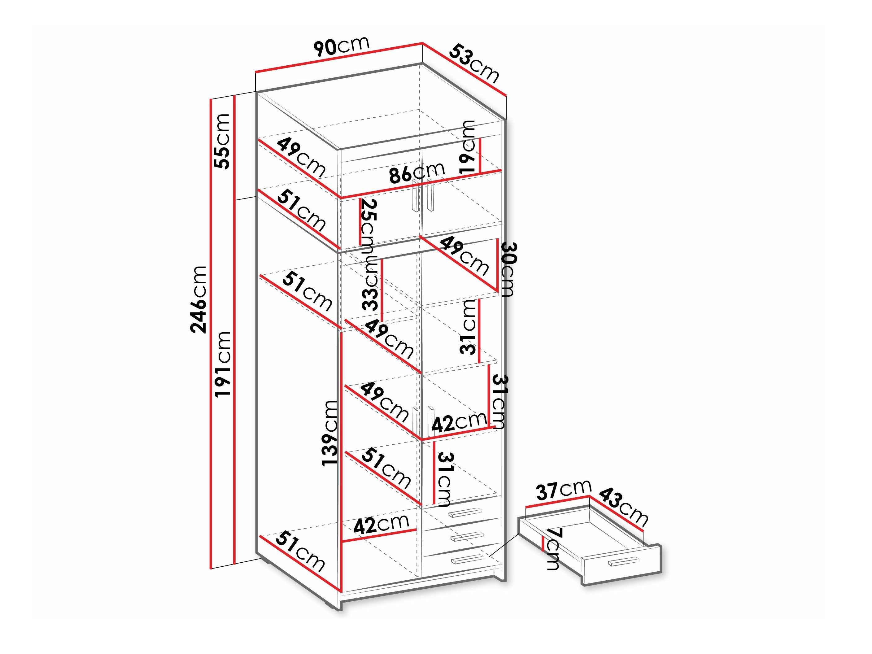 Armoire Novduni 113 (Blanc)