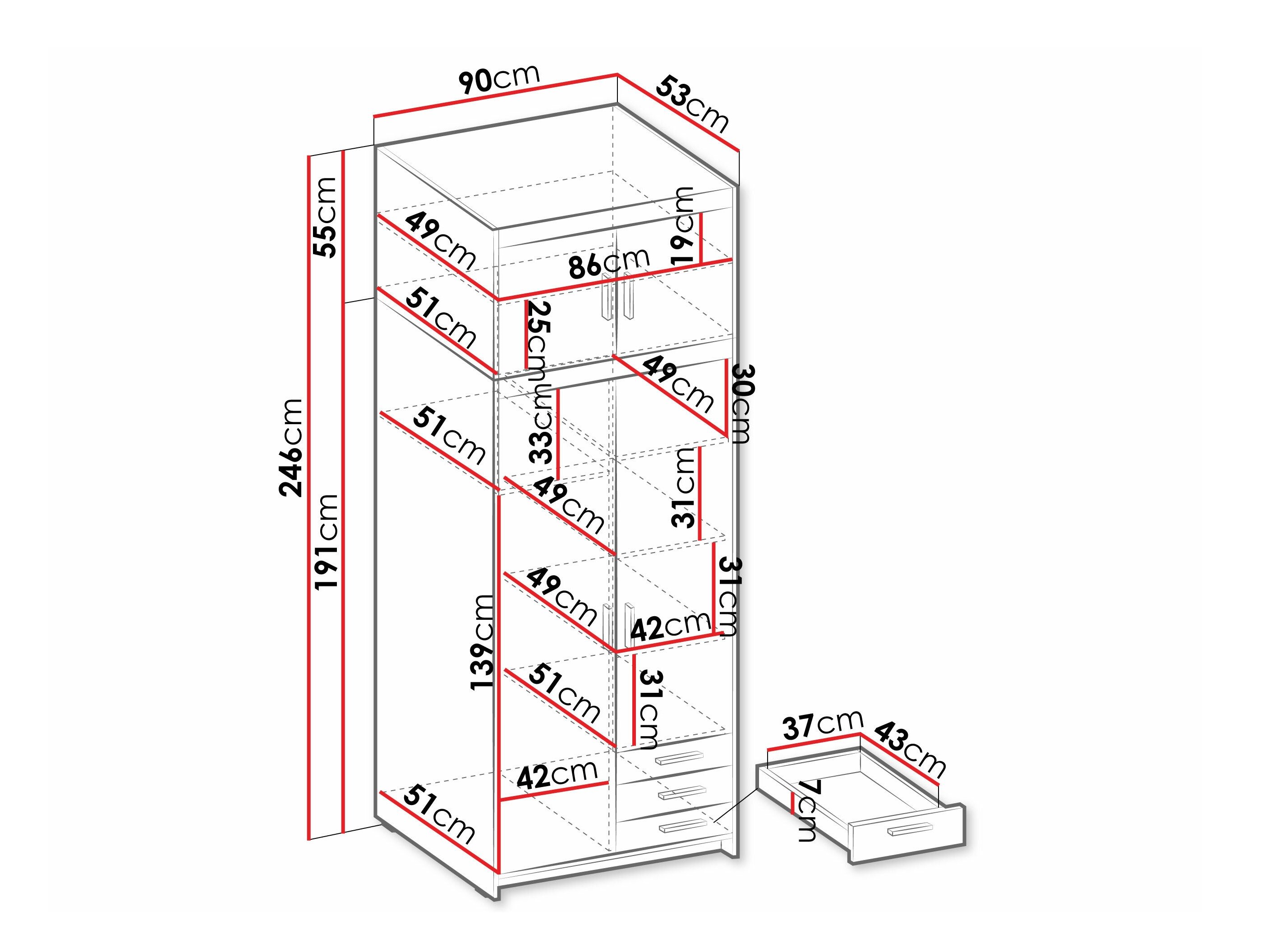 Armoire Novduni 113 (Chêne de Lefkas)