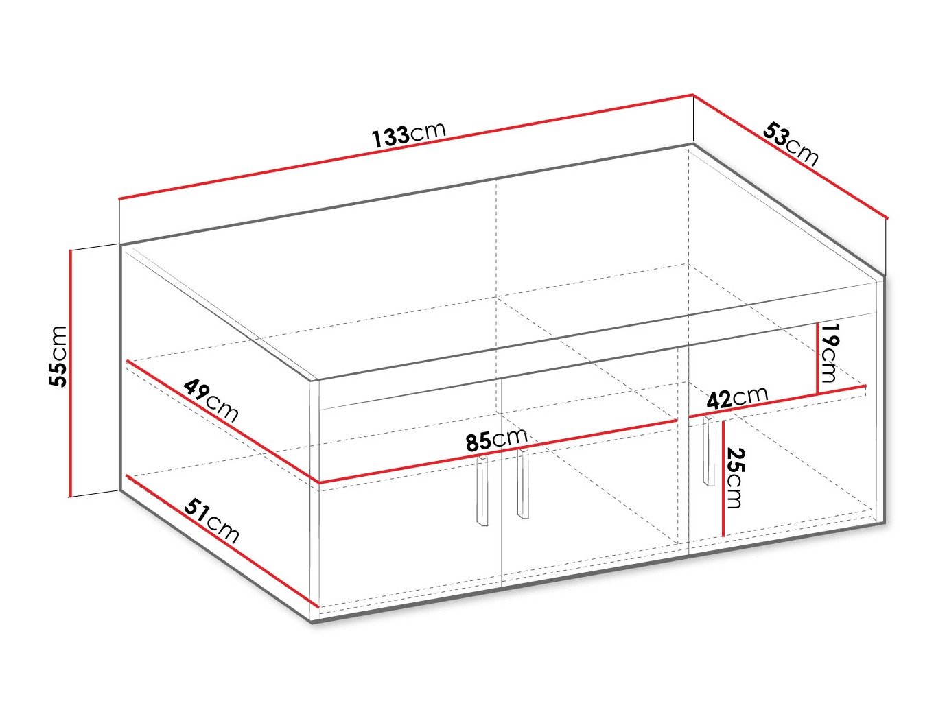Buffet Novduni 124 (Blanc)