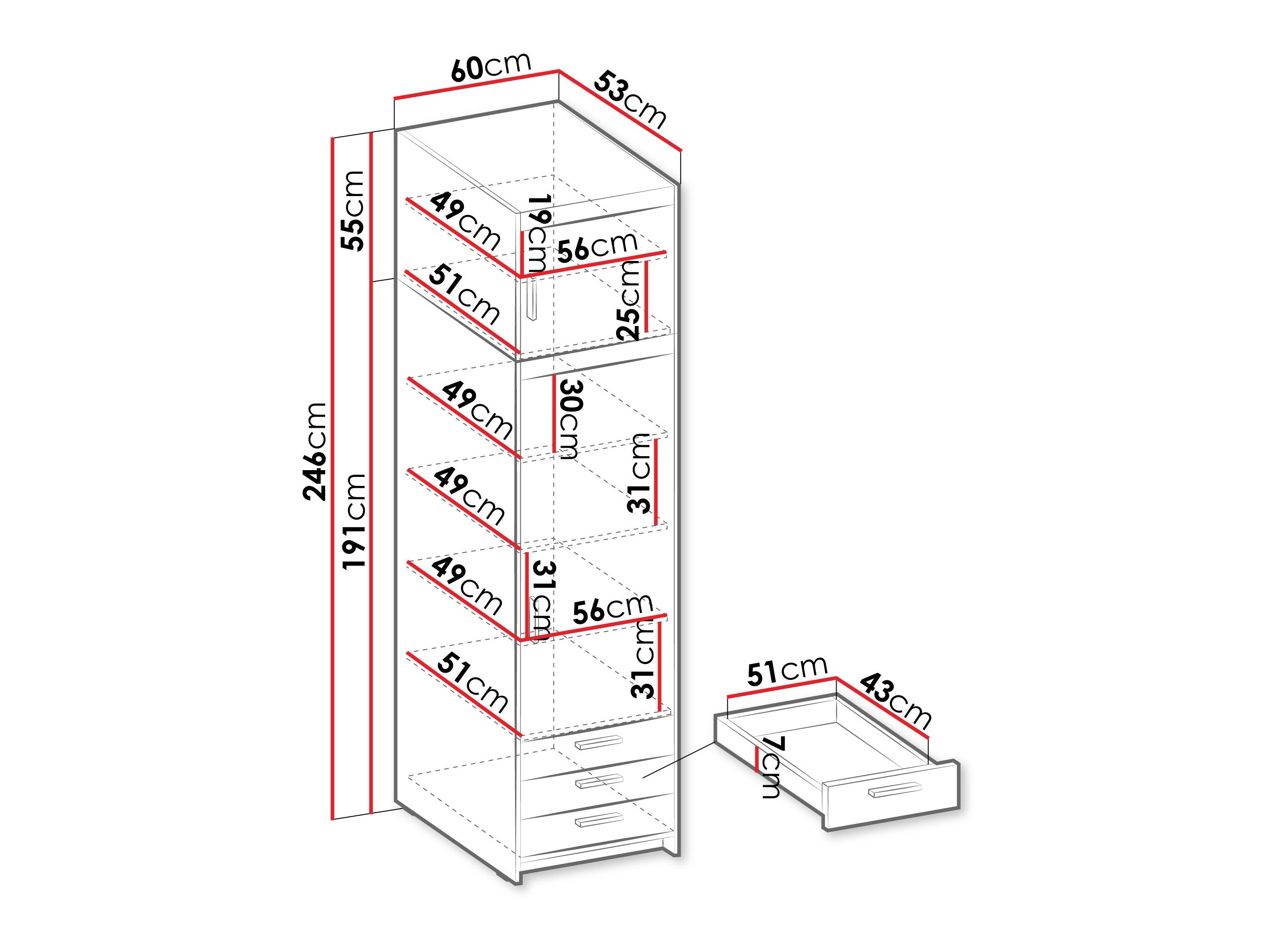 Étagère Novduni 111 (Chêne)