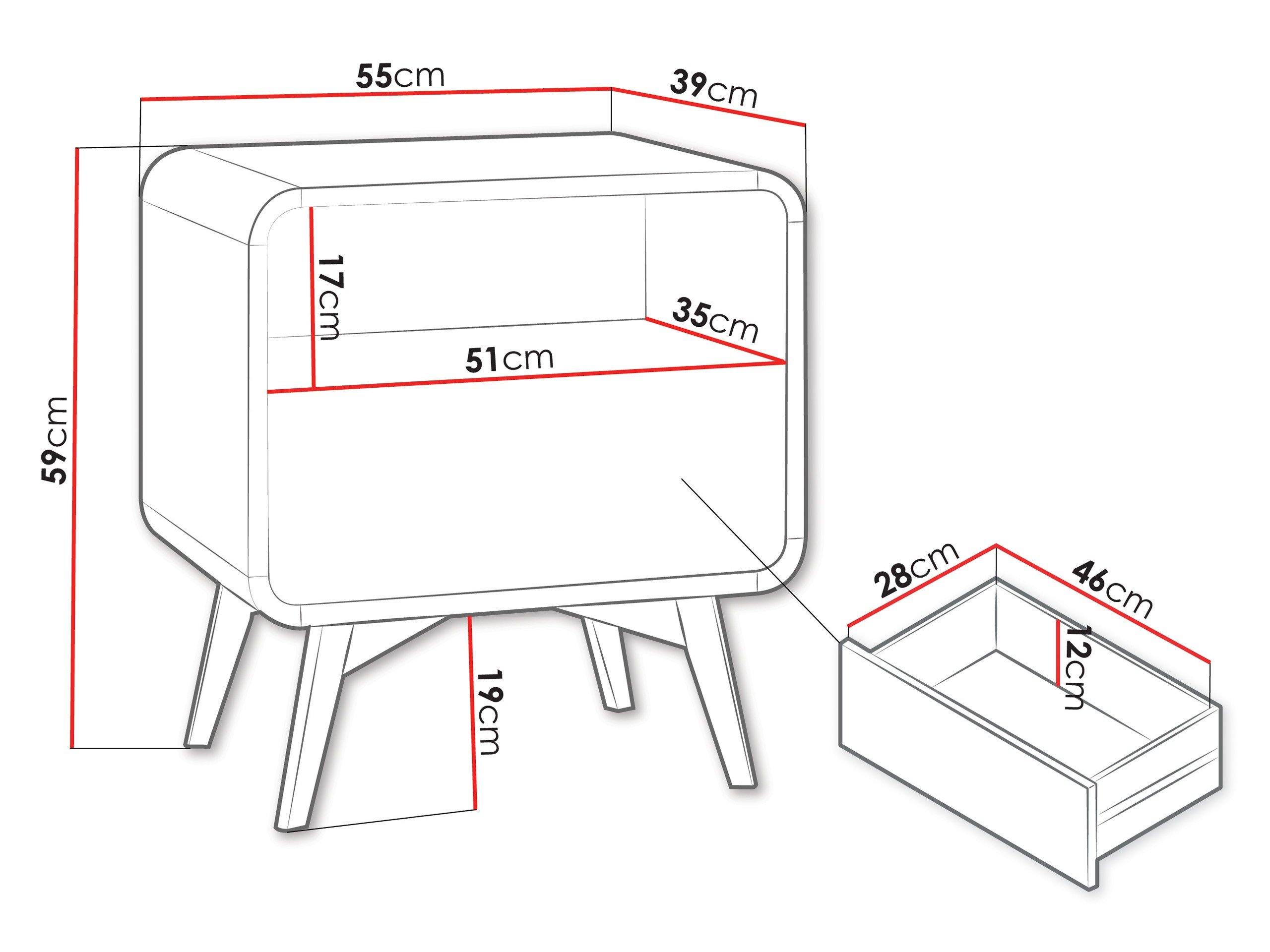 Table de chevet Talsalo 106