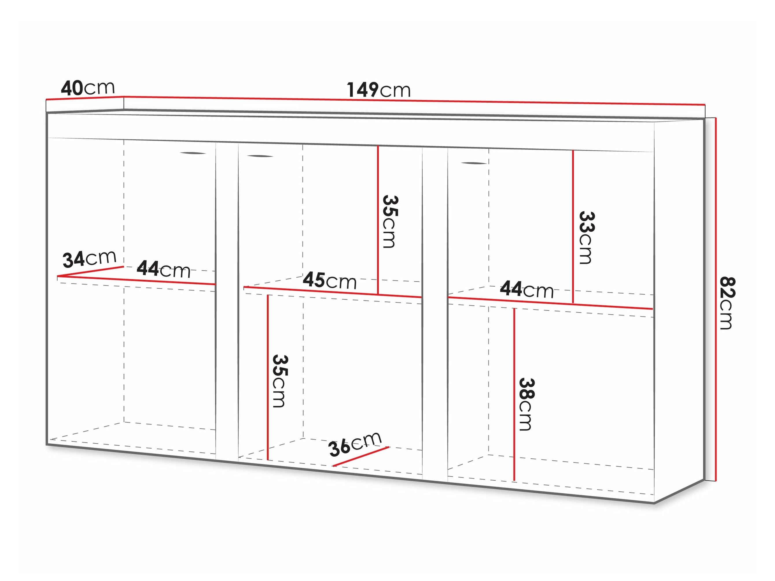 Buffet Tucson 121 (Chêne de Lefkas + Graphite)