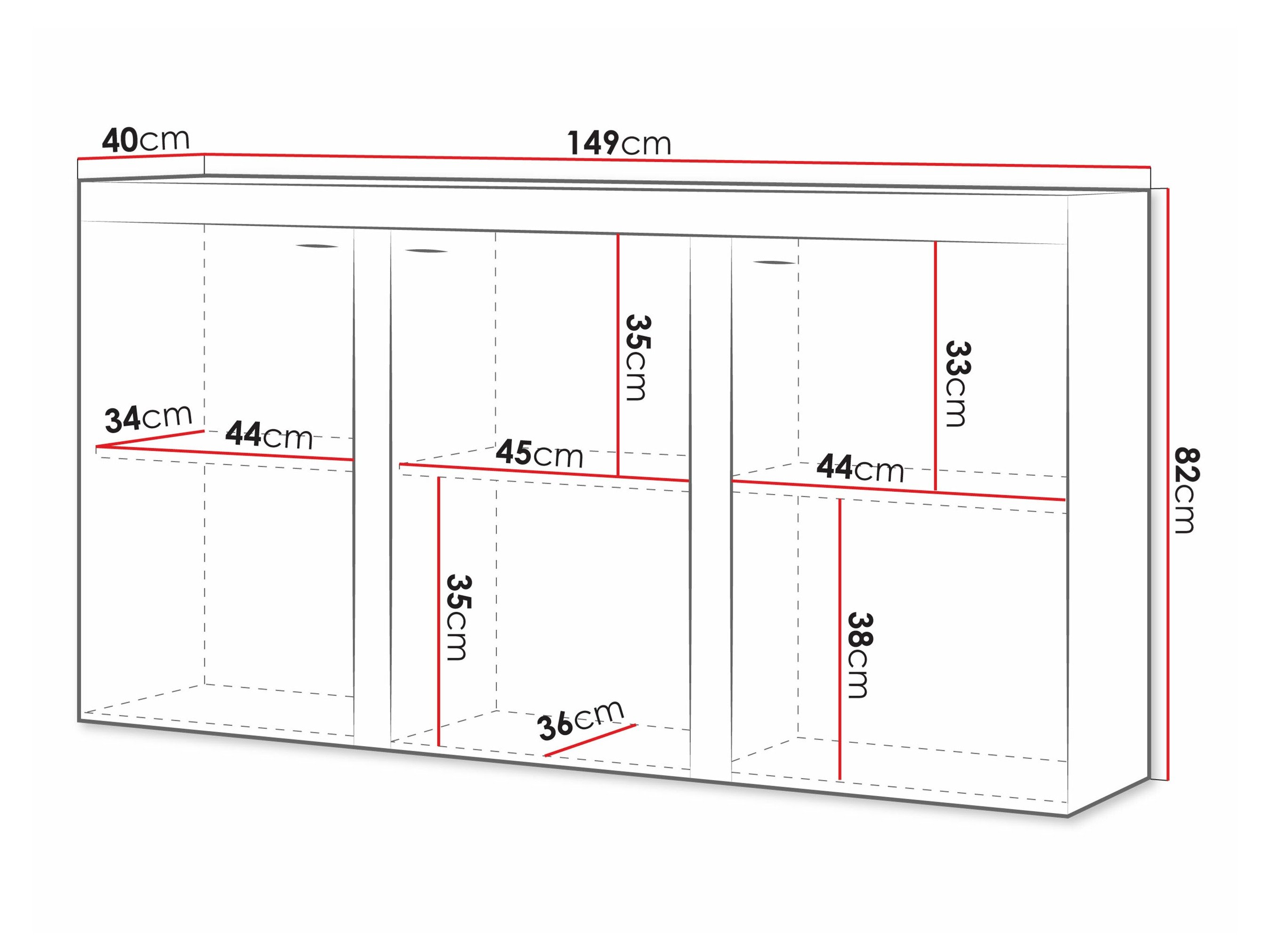 Buffet Tucson 121 (Sonoma chêne)