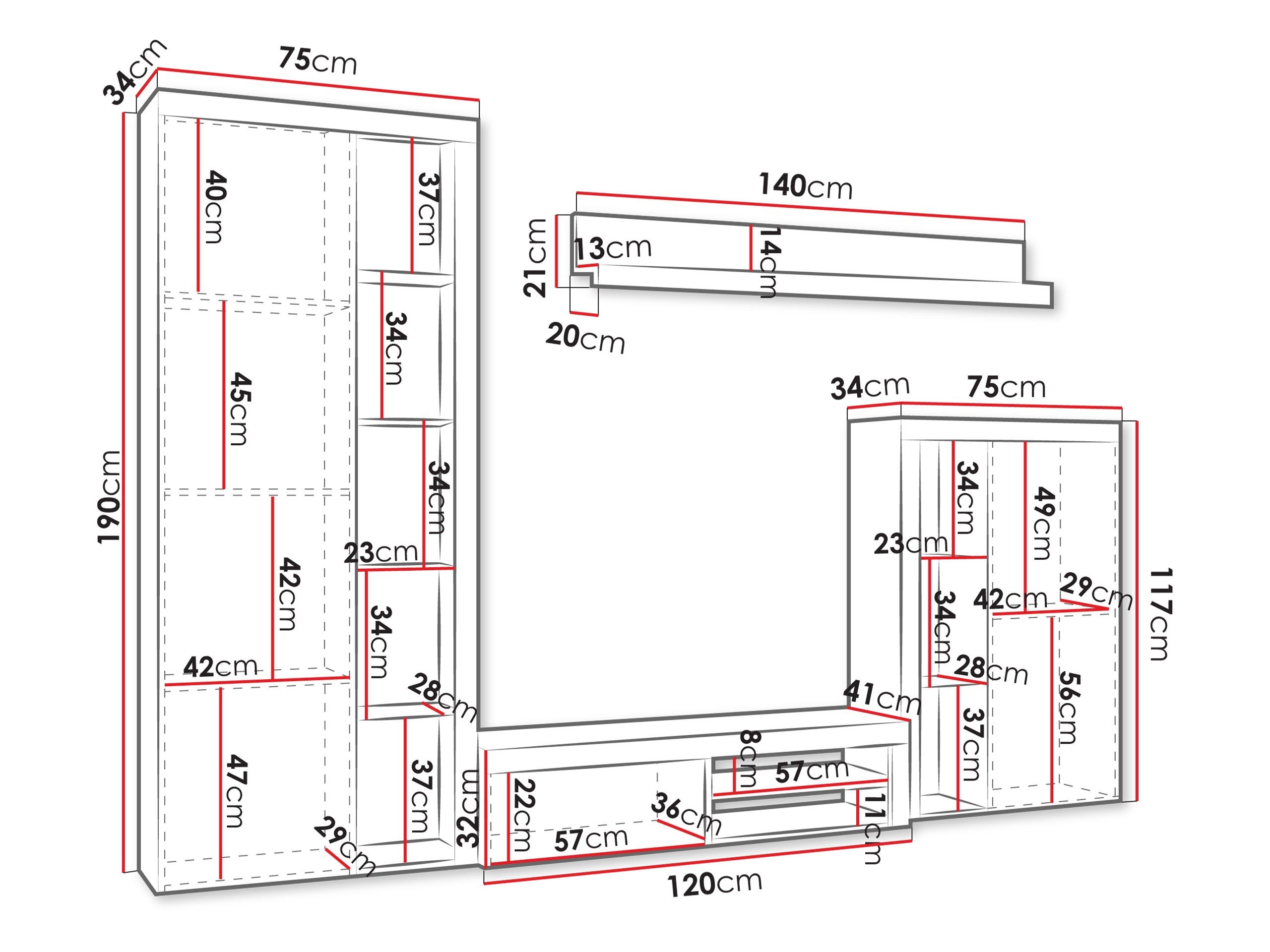 Ensemble de salon Soca (Chêne)
