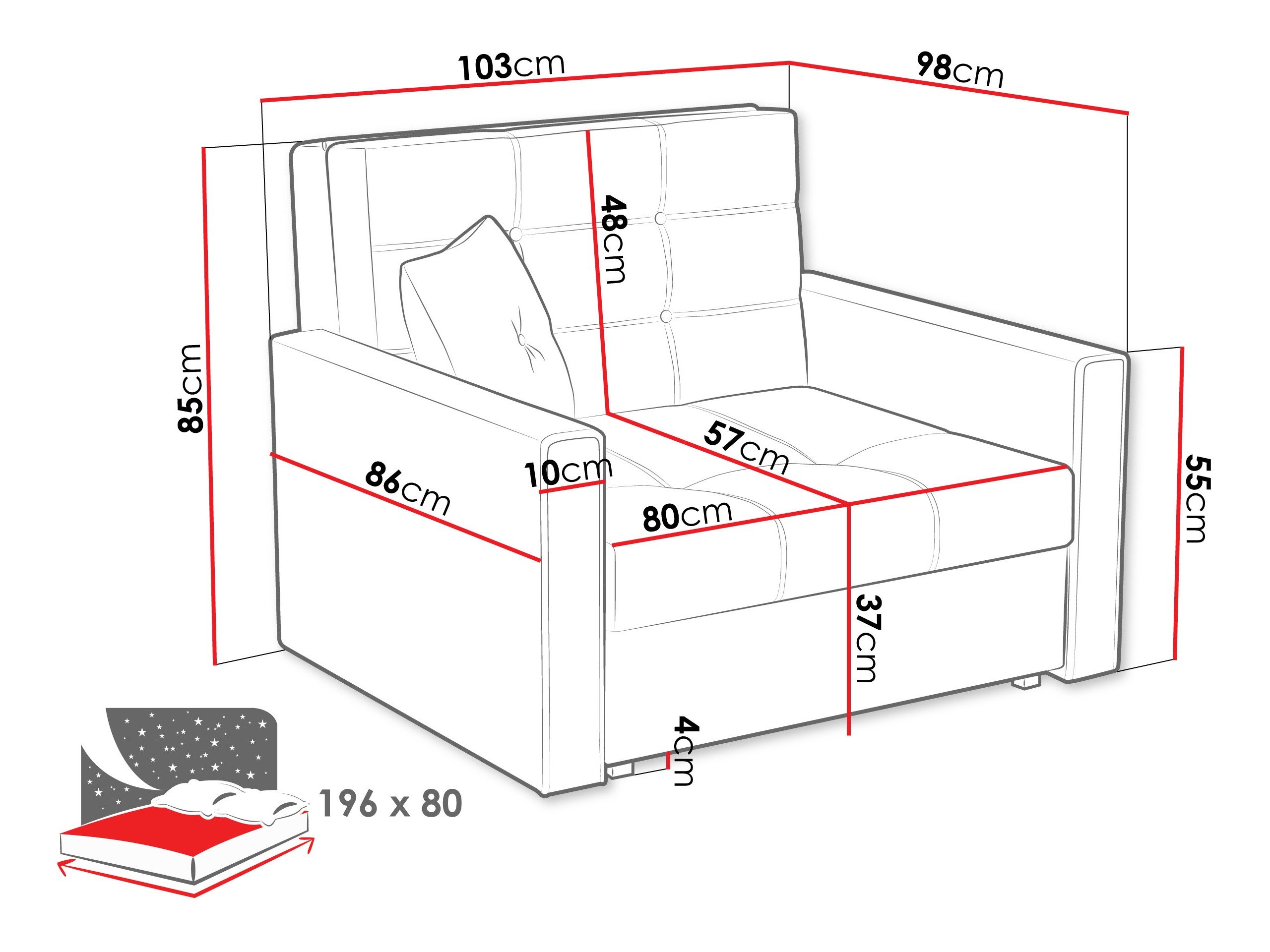 Fauteuil Seruna I (Nazar 225.01)