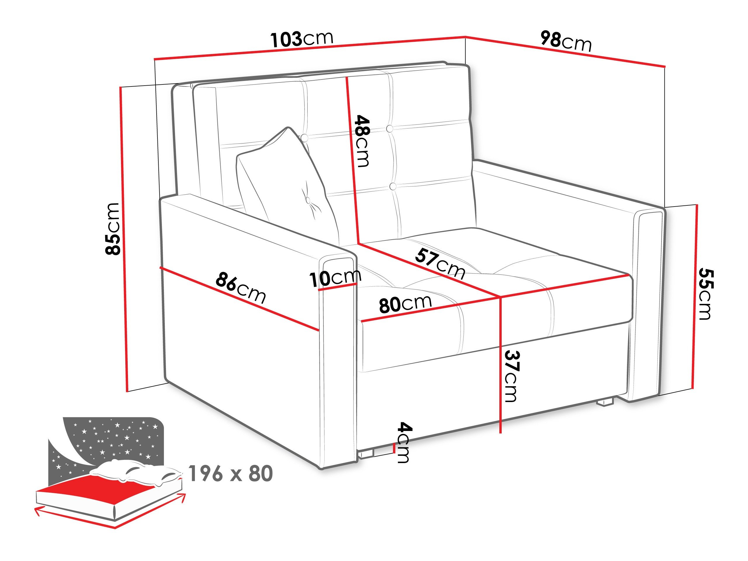 Fauteuil Seruna I (Tatum 279)