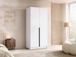Armoire Closico 195 (Blanc + Noir)