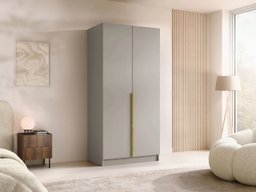 Armoire Closico 195 (Cachemire + Doré)