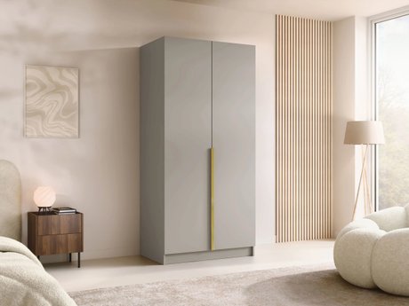 Armoire Closico 195 (Cachemire + Doré)