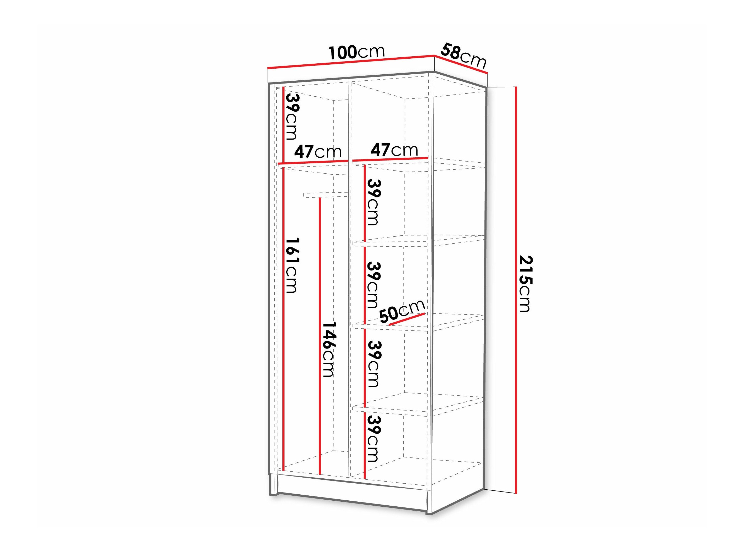 Armoire Closico 195 (Noir)