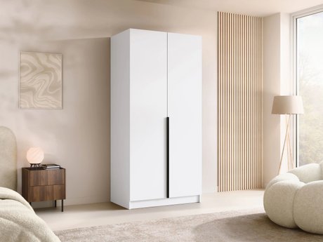 Armoire Closico Staton I (Blanc + Noir)