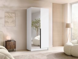 Armoire Closico Staton II (Blanc + Noir)