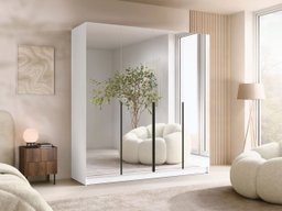 Armoire Closico 190 (Blanc + Noir)