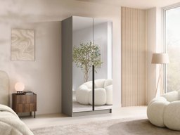 Armoire Closico 193 (Cachemire + Noir)