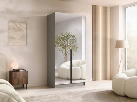 Armoire Closico 193 (Cachemire + Noir)