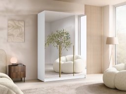 Armoire Closico 196 (Blanc + Doré)