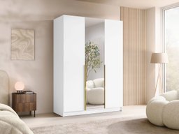 Armoire Closico 197 (Blanc + Doré)