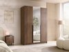 Armoire Closico 197 (Noyer + Noir)
